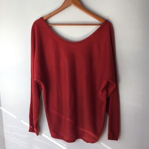 Cashmere Red Vince Sweater Red Size Medium V Back